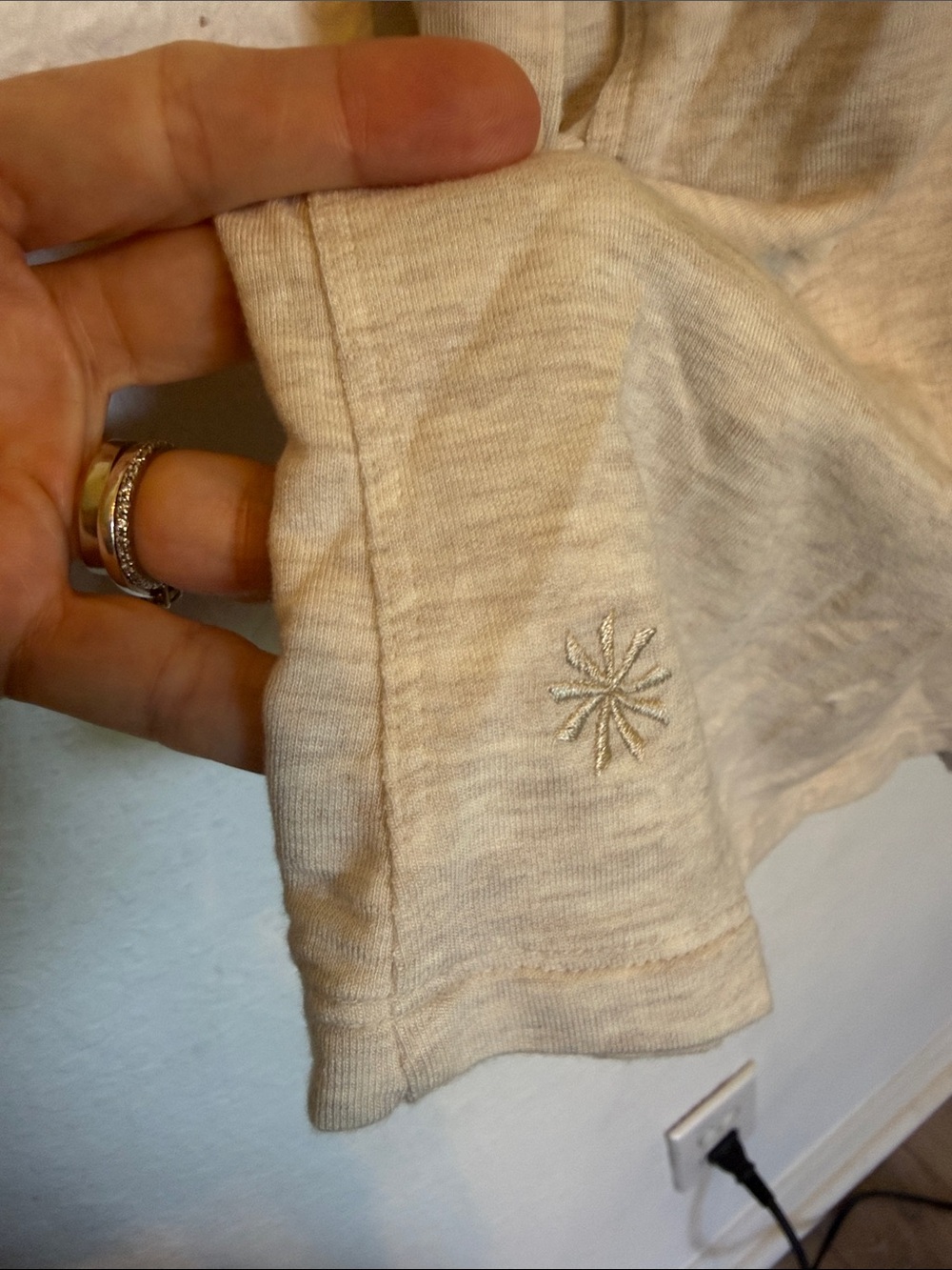 Athleta Hit Pause Romper in Oatmeal Meduim Tall - Picture 7 of 8